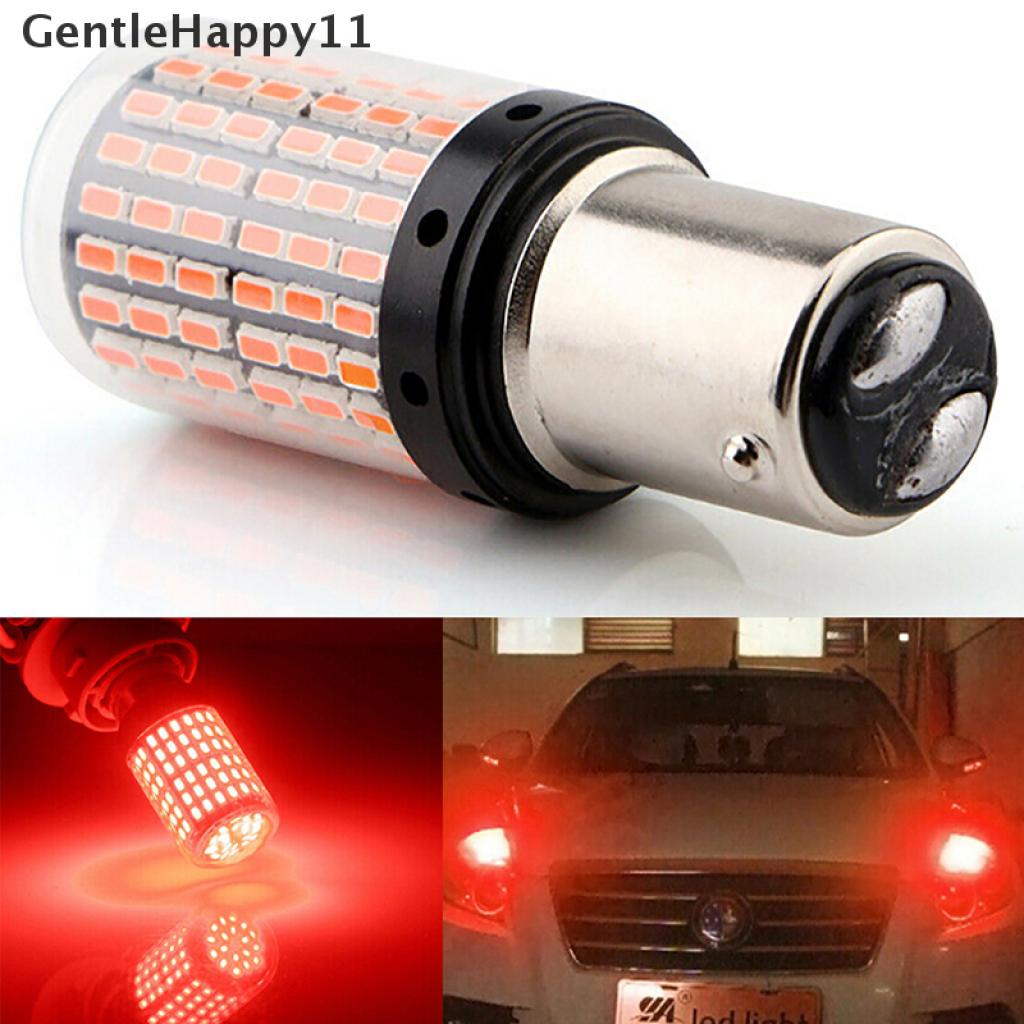 Gentlehappy 1Pc 1157lampu LED Red Canbus 301414 144-SMD Lampu Rem Sein Mobil No Flash