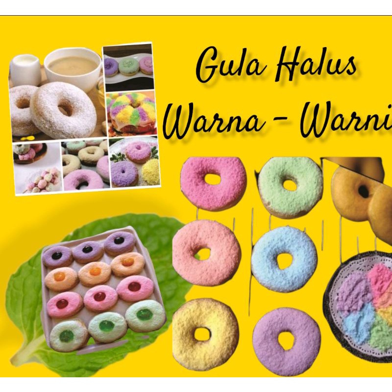 

Gula Halus 1Kg Warna Warni Sugar Dusting Icing l Tepung Gula Halus