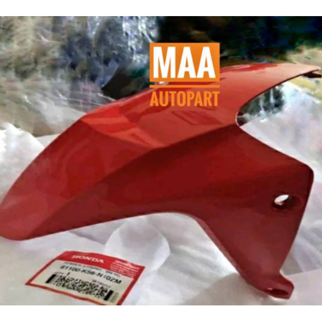 Fender A Front Spakbor Slebor Depan Supra GTR 150 Merah Terang Kilap Winning Red 61100K56N10ZM Asli