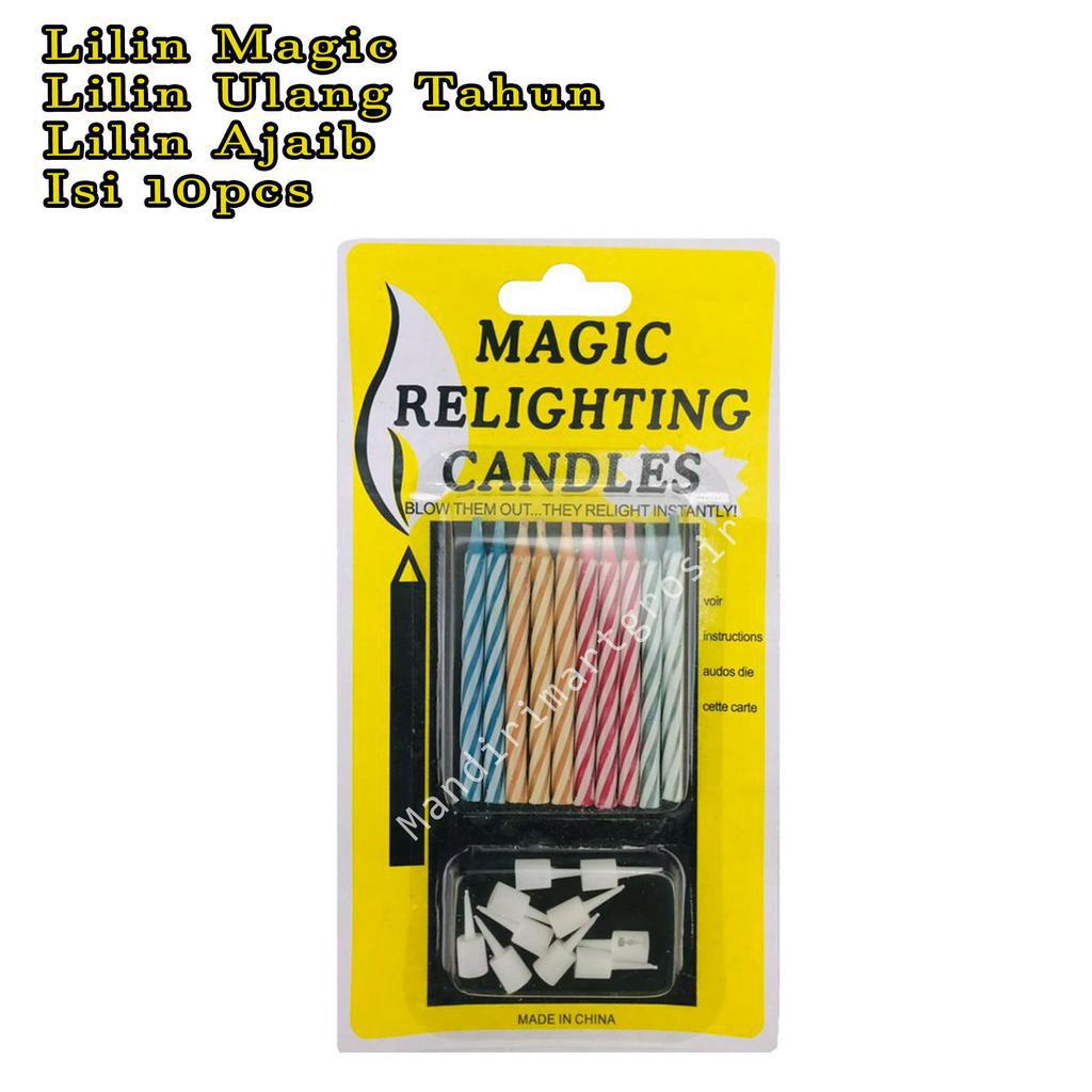 topads Lilin Ulang Tahun *Lilin Magic * Lilin Ajaib * Isi 10pcs