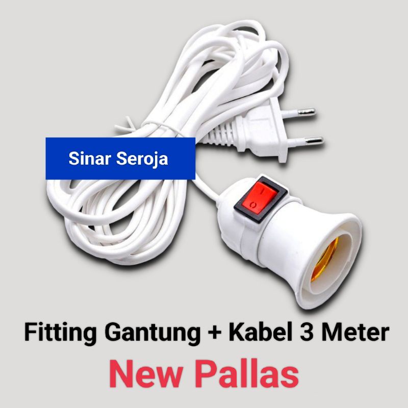 Fitting Gantung Saklar Kabel 3m / 3 Meter new pallas