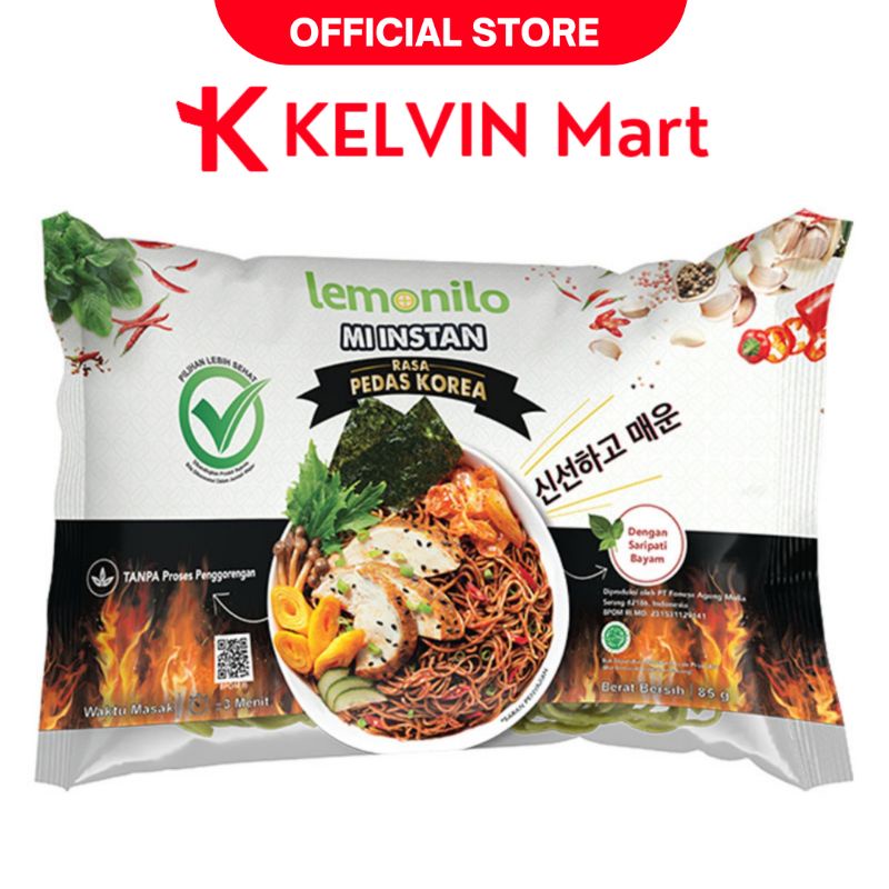 

Lemonilo Mie Instan Alami Rasa Pedas Korea Mialami pck 85g | KELVIN Mart