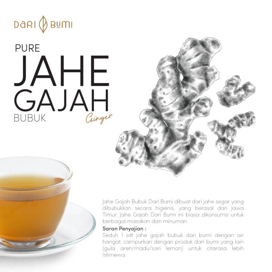 Jahe Gajah 50 gr | Healthy Food Dari Bumi