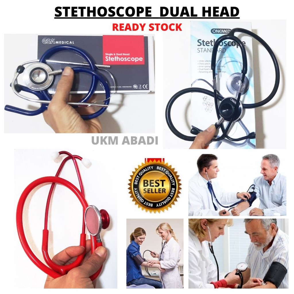 Stetoskop Alat Periksa Tubuh Stethoscope Dual Double Head Diaframa Bell 113174