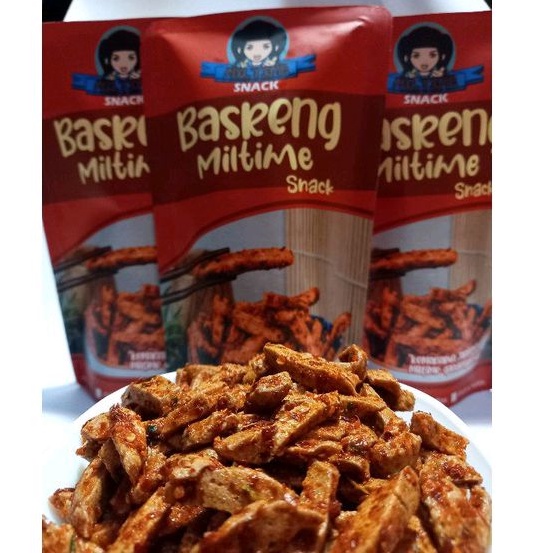 

( MILTIME SNACK )basreng by miltime snack 200 gram RASA PEDAS