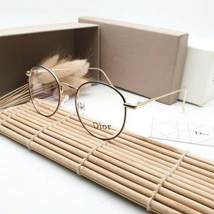 READY STOCK! - FRAME KACAMATA MINUS BESI URSULA 8213 OVAL PRIA WANITA FULL HITAM KACAMATA TRENDY