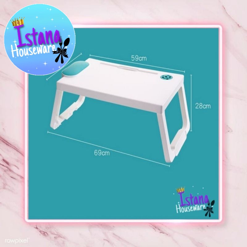 Meja Lipat Serbaguna Meja Belajar M231 Alas Laptop Meja Laptop Lipat Meja Laptop - Putih231