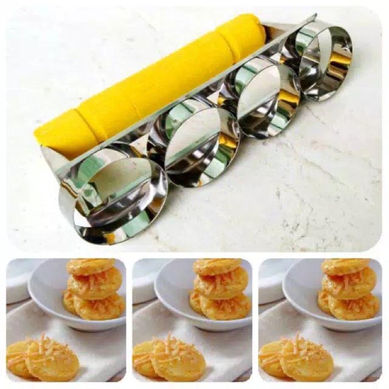 

Cutter Kue Kering, Nastar, Nugget Bentuk Bulat