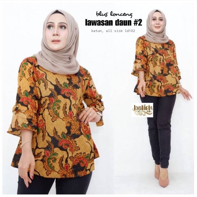 Blus lonceng lawasan daun