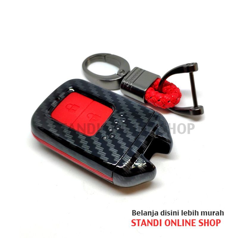 Cover Smartkey Sarung Kunci Remote Smartkey Honda Jazz HRV CRV Merah