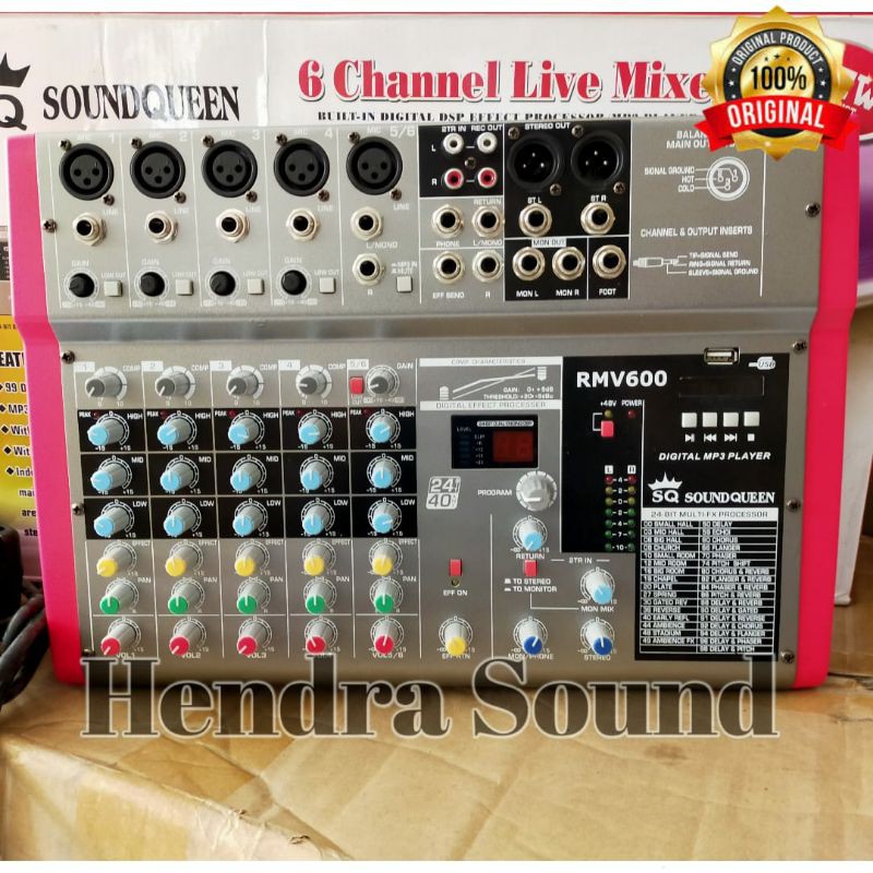 Mixer Audio Soundqueen RMV 600 Original (6 channel)