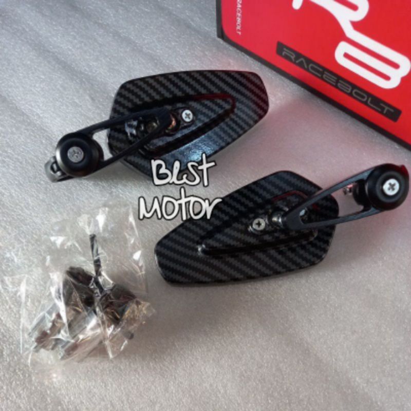 Spion Oval Carbon pendek Universal Nmax Aerox Adv Vario PCX ADV Scoopy dll