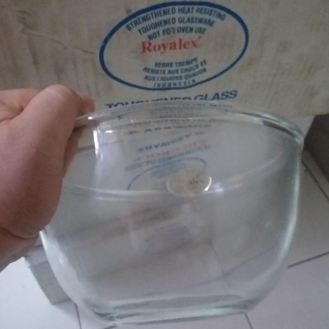2 pcs Baskom Kaca Royalex Tempered Glass 9in / Mixing Bowl 24cm