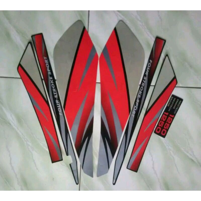 Sticker striping lis bodi honda GL PRO/GL MAX 1996 merah