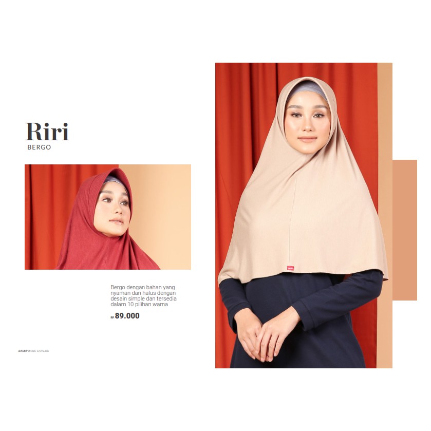 BERGO RIRI/ KERUDUNG LANGSUNG/ KERUDUNG INSTAN / BERGO KAOS / BERGO DAUKY