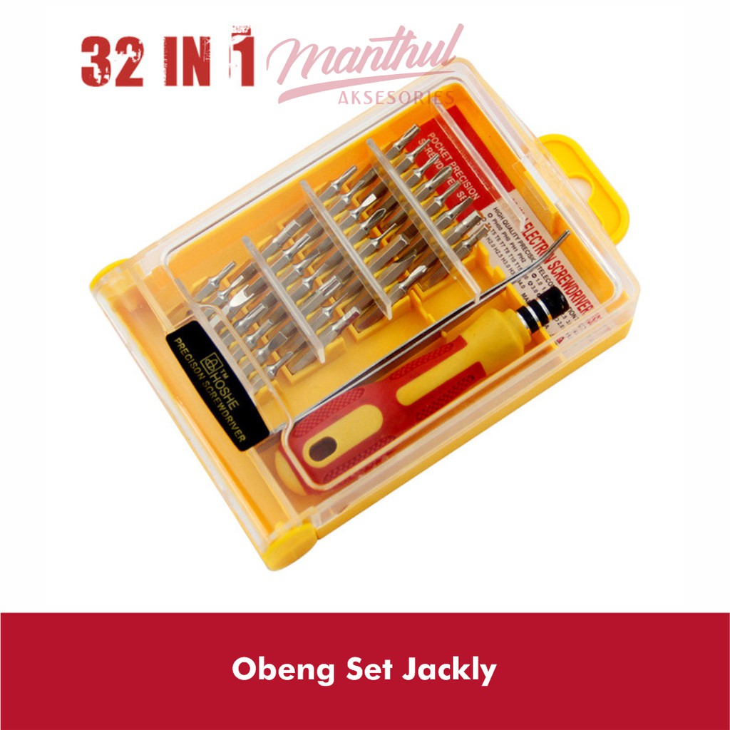 Obeng Set Jackly serbaguna 32 in 1