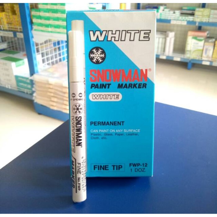 

SPIDOL SNOWMAN WHITE FINE TIP FWP-12 (SPIDOL PUTIH)