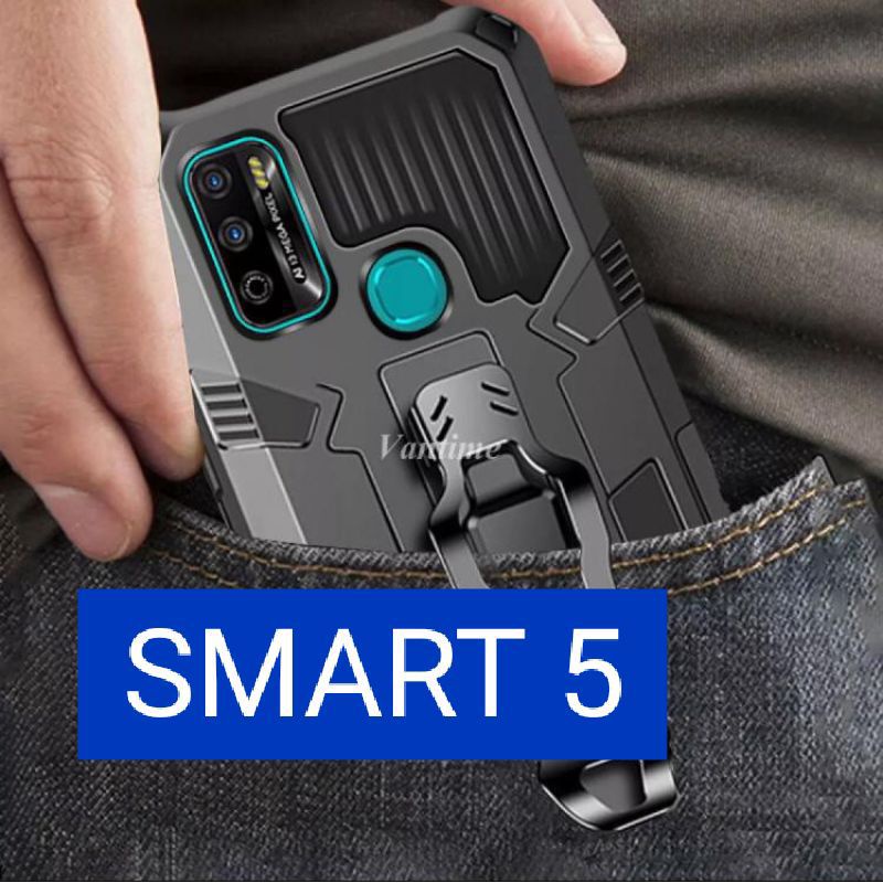 Case Infinix Smart 5 Hard Case standing cover Robot