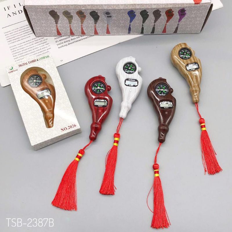Tasbih Digital polos Tasbih Digital Kayu + Kompas
