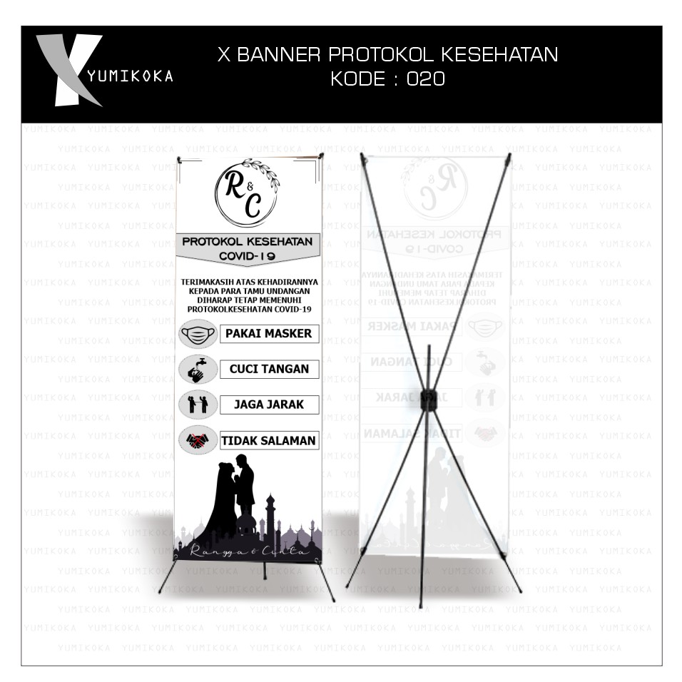 X BANNER PROTOKOL KESEHATAN KORONA KODE 020