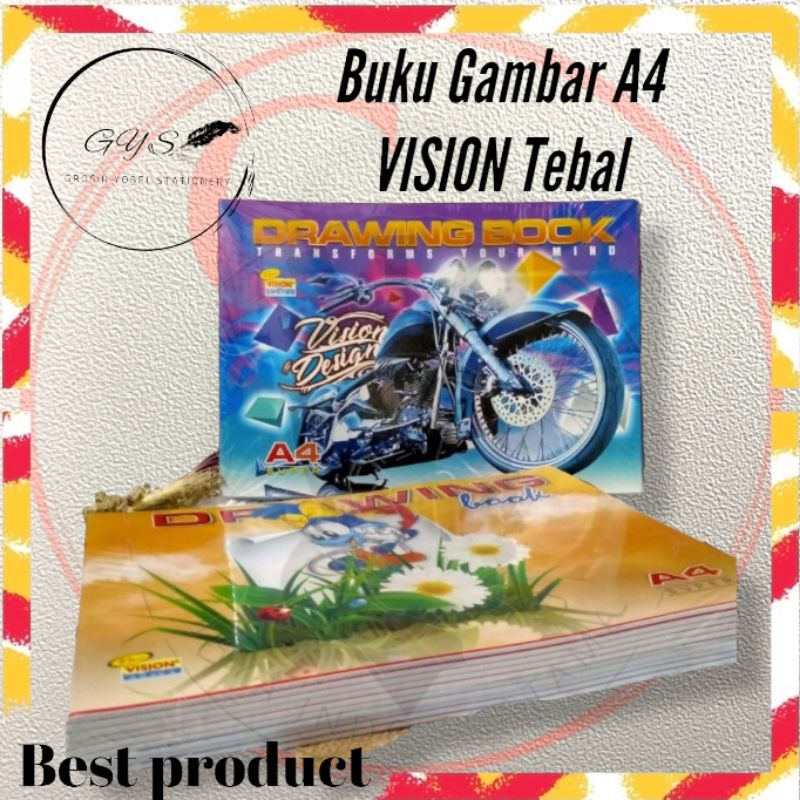 

Buku Gambar A4 Vision Super Kualitas(PCS/Drawing Book