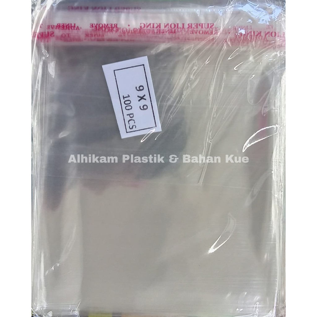 

Plastik OPP Bening Rekat Size 9x9