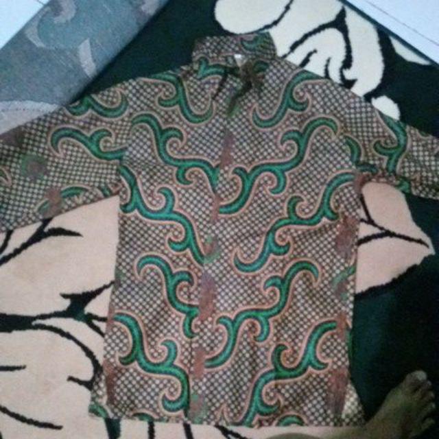 Bswart Batik Hrb026 Hem Combinasi Pekalongan M L Xl Batik Pria Murah Modern Grosir