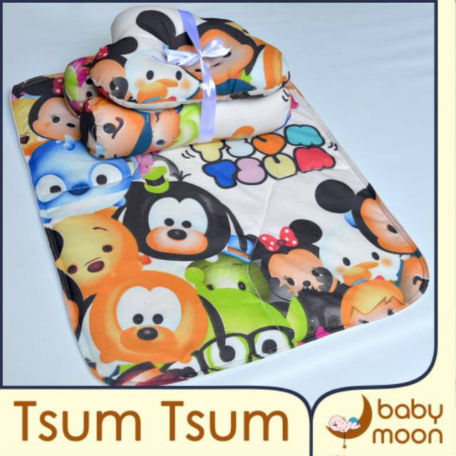 READY BANDUNG Matras Bantal Guling Bayi , Kasur Matras Lembut Dengan Anti Air , Matras Tidur Bayi