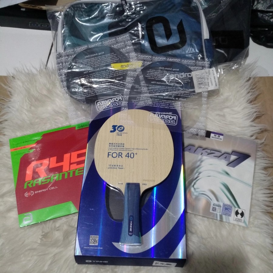 PAKET BET PINGPONG TENIS MEJA YINHE V14 PRO + ANDRO R45 + RAKZA 7 ORI