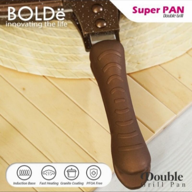 BOLDe Super Pan Double Grill 30 cm - Gold