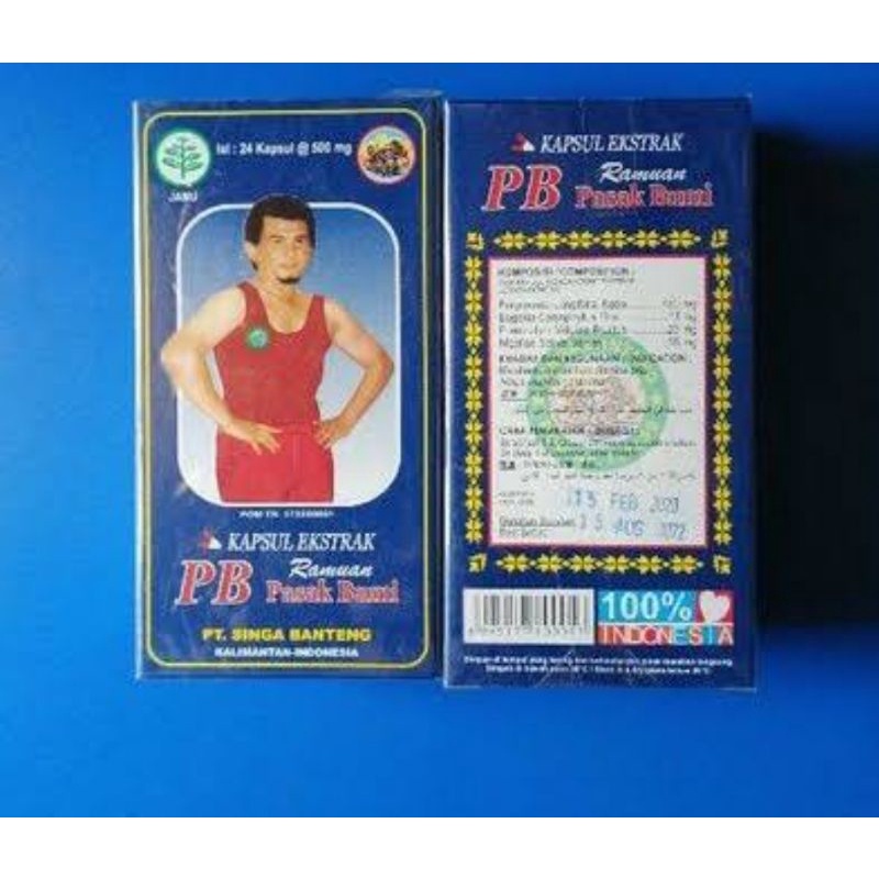 Kapsul ekstrak ramuan pasak bumi Kalimantan PB - 24 Kapsul