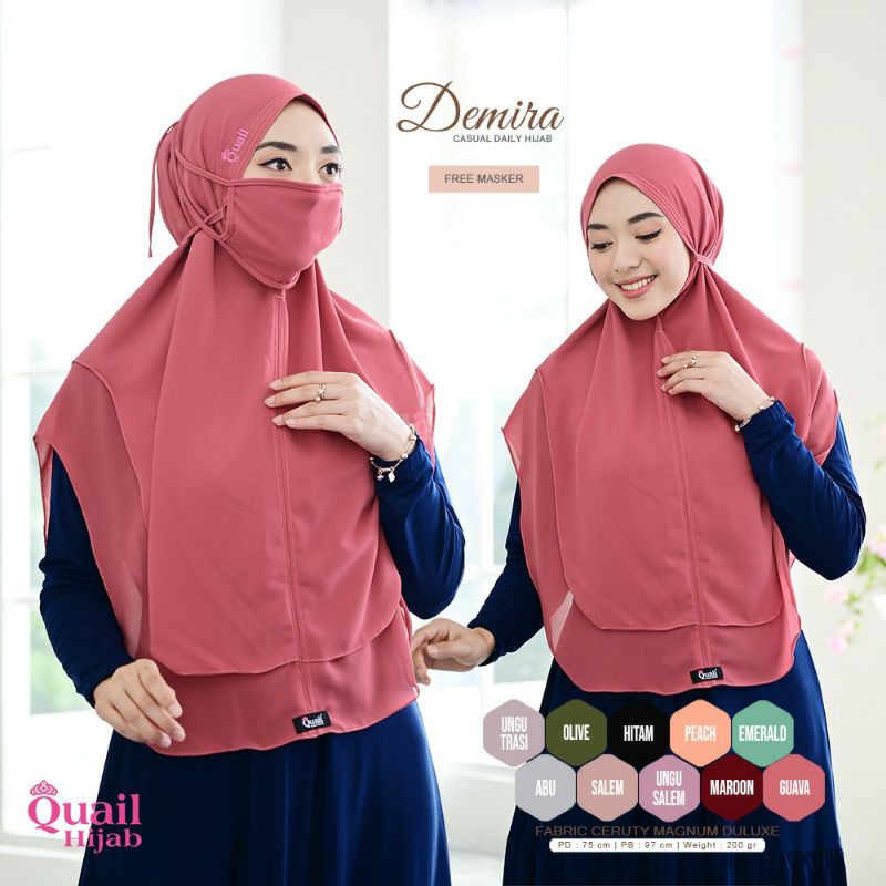 Demira Khimar ORI Quail Hijab