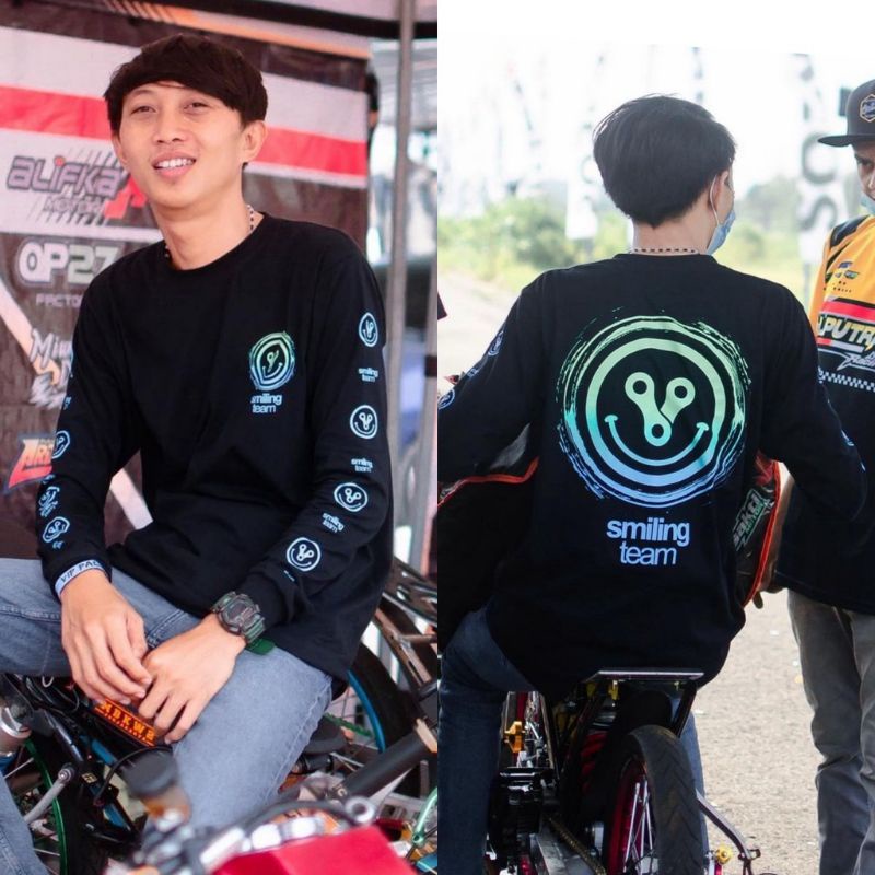 KAOS RACING HELL LENGAN PANJANG BISA COD