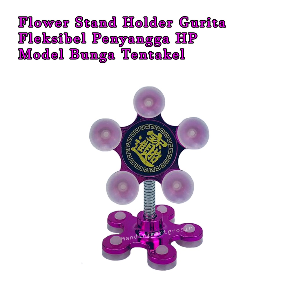 Flower Stand Holder Gurita* Fleksibel *Penyangga HP * Model Bunga Tentakel