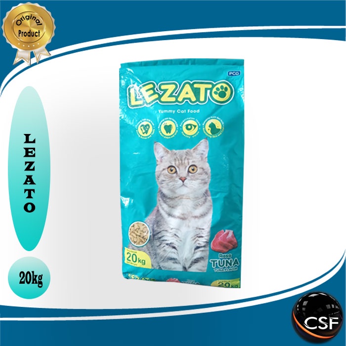 Makanan kucing Tuna Flavour Lezato Adult 20kg cat food Murah