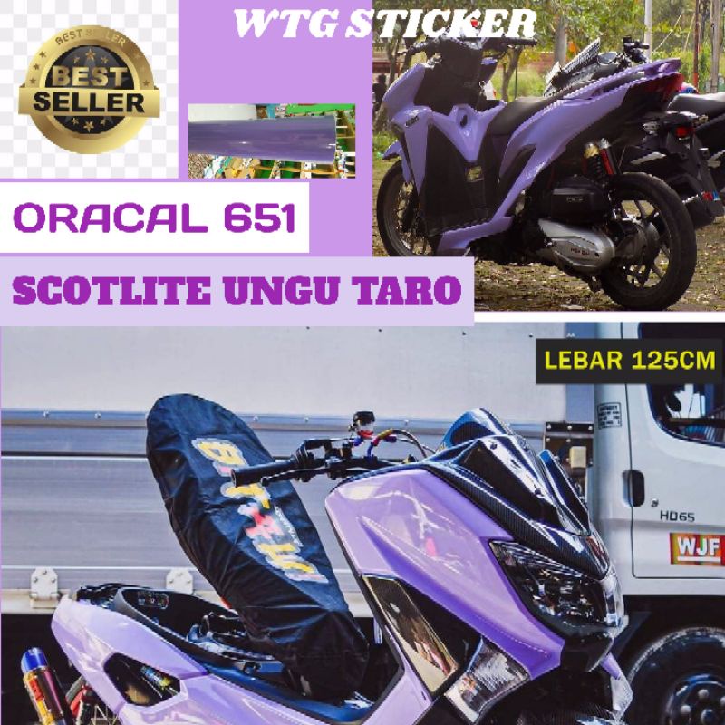 Stiker skotlet oracal 651 untuk motor dan mobil skotlet ungu taro glossy scotlite motor merk oracal 