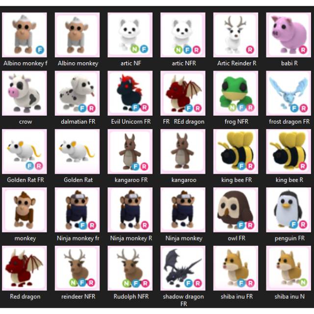 Pets Adopt Me Roblox Termurah Fast Trade Shopee Indonesia