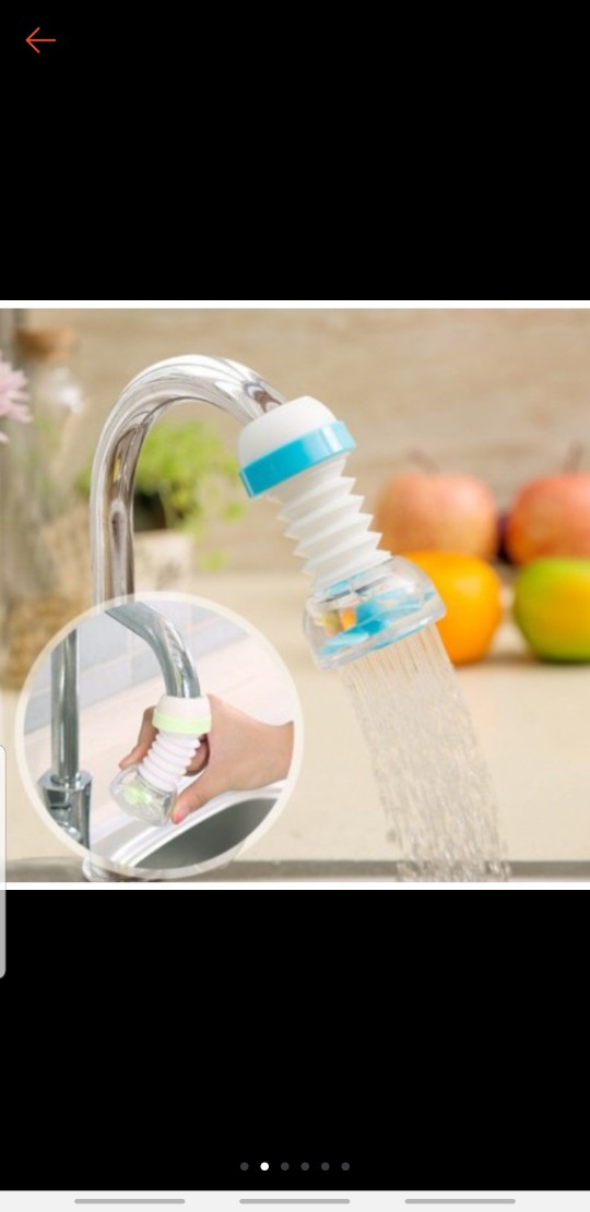 Water Filter Saringan Kran Air Wastafel Sambungan Tambahan Extender Keran Air Aerator Putar 360