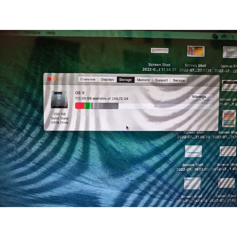 Macbook Pro 2012 ssd 256 ram 16