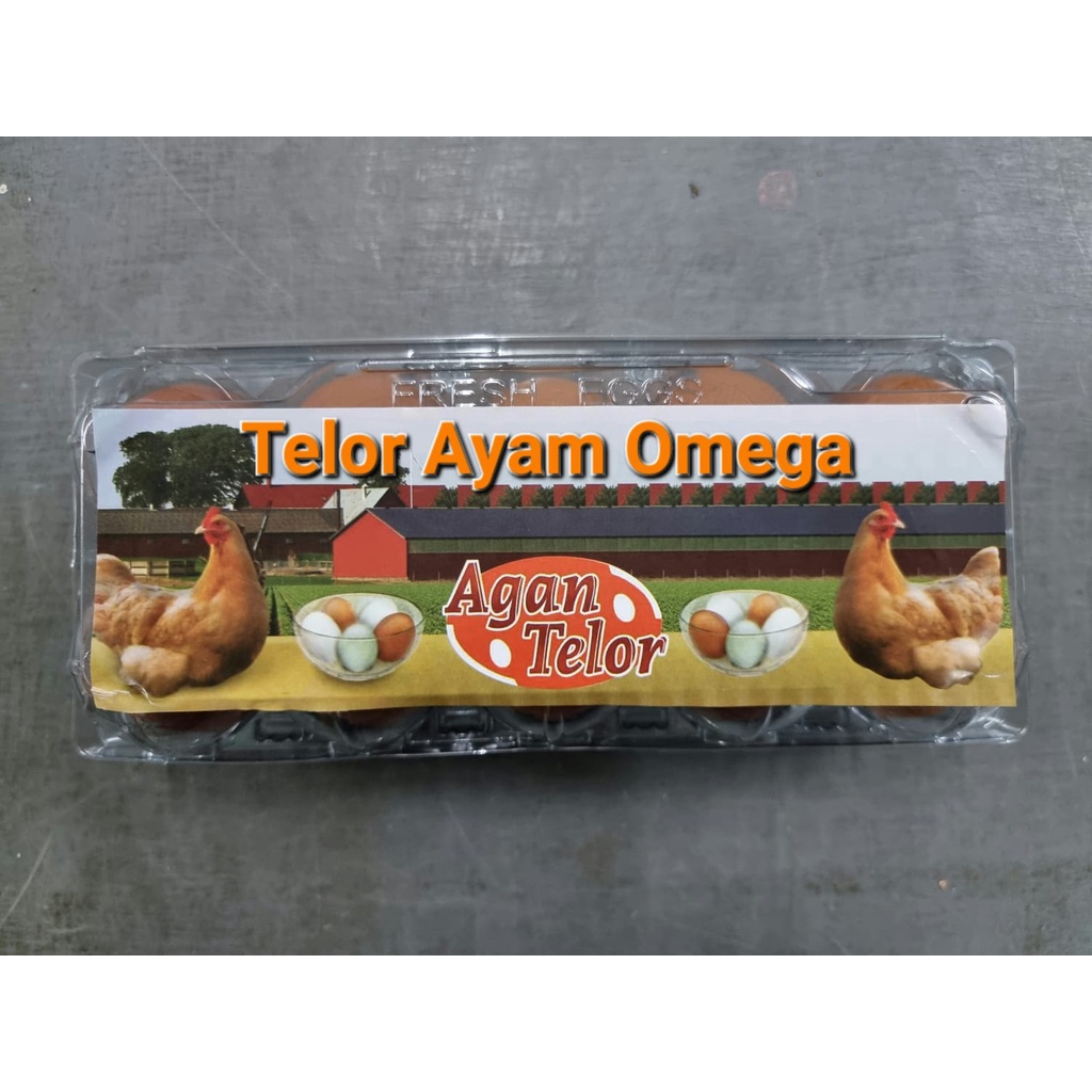 

Telur Ayam negeri Omega Fresh 10 Butir /Box Mika