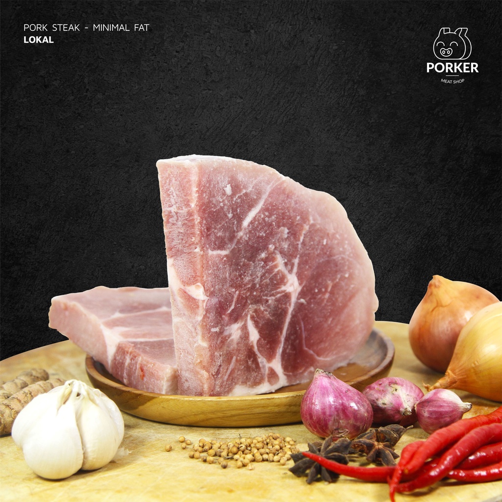 

Local Premium Pork Steak – Minimal Fat – /100gram