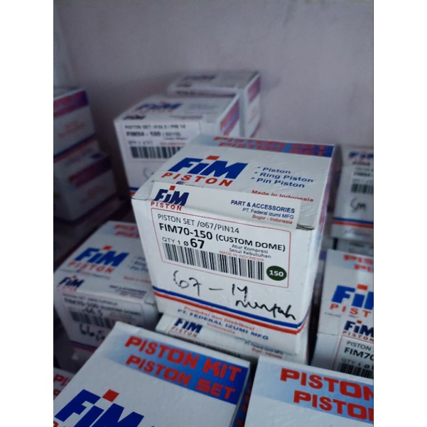 PISTON KIT SEHER FIM 70 IZUMI RACING DIAMETER 65.5 66 66.5 67 67.5 68 PEN PIN 14 MM CRF VERZA NMAX P