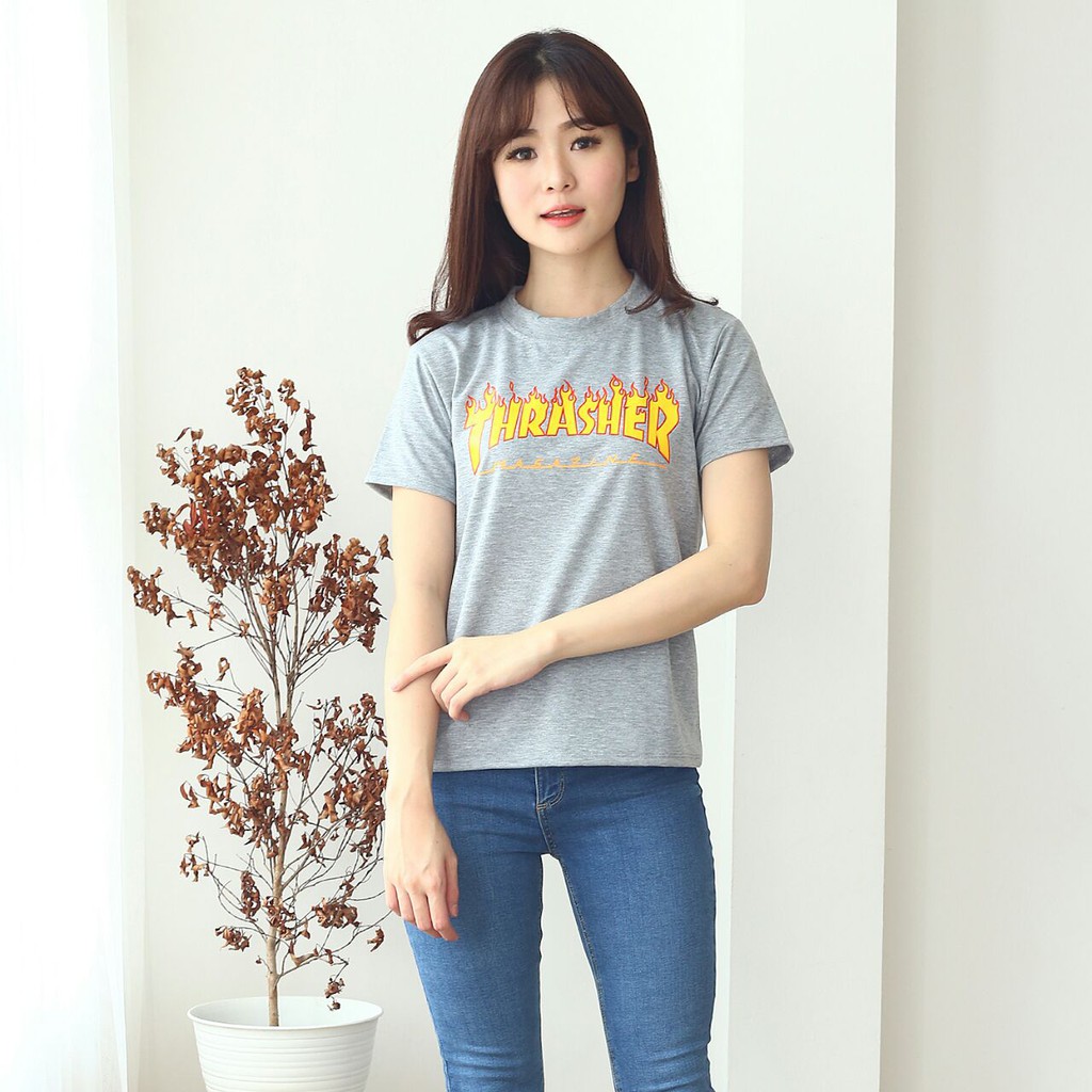 TJ037 - THRASHIER TSHIRT / Atasan Kaos Wanita Adem Nyaman / Baju Cewek Trendy Fashion