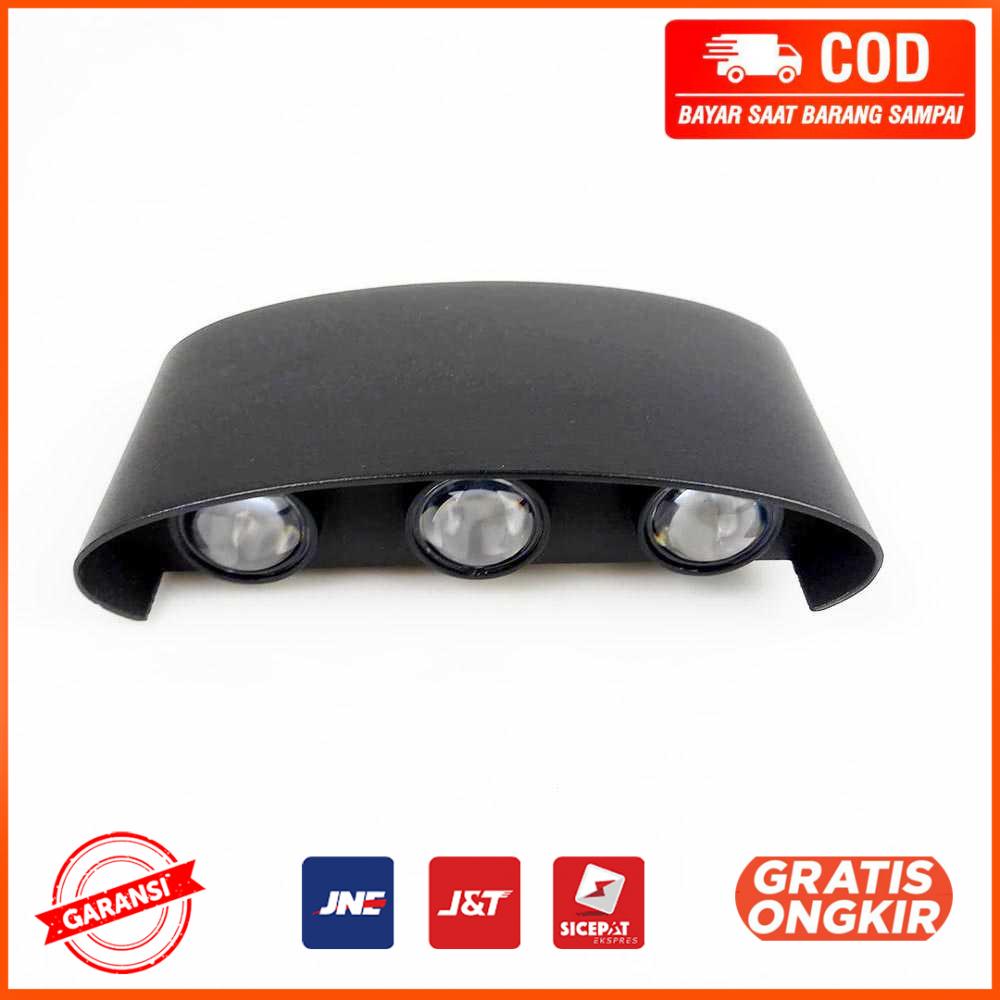 Lampu Hias Dinding LED Aluminium 6W 6 LED Warm White - D336-3
