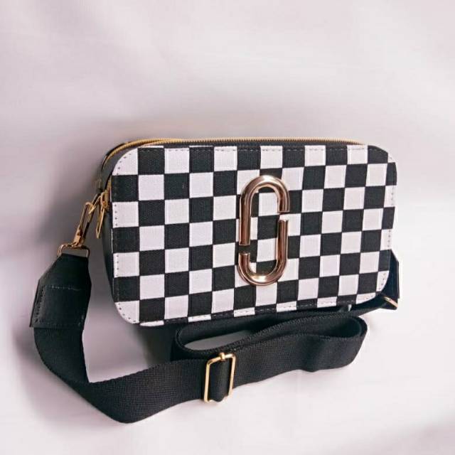 Tas selempang jc motif catur/tas selempang wanita