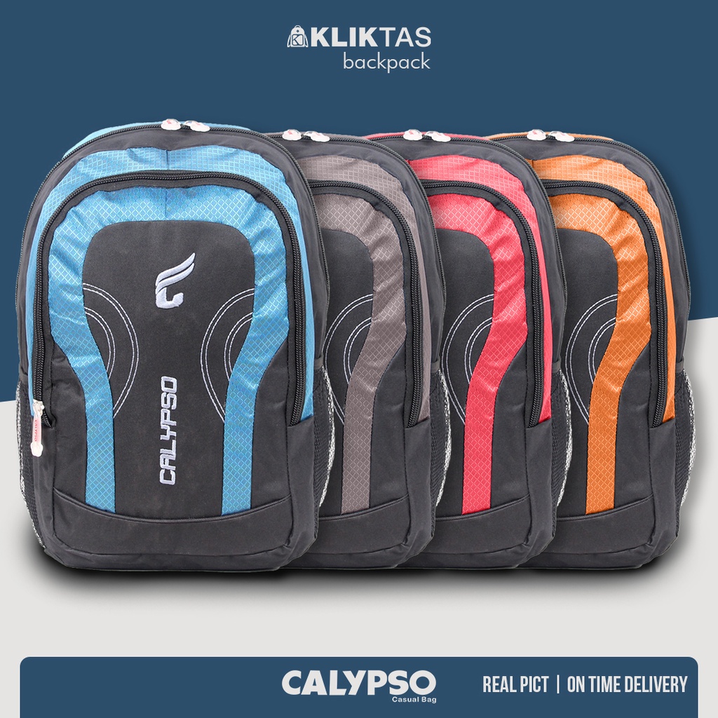 [KLIKTAS] Tas Ransel Laptop Pria Remaja - Calypso 02834 - Backpack Kerja Kuliah Sekolah Original