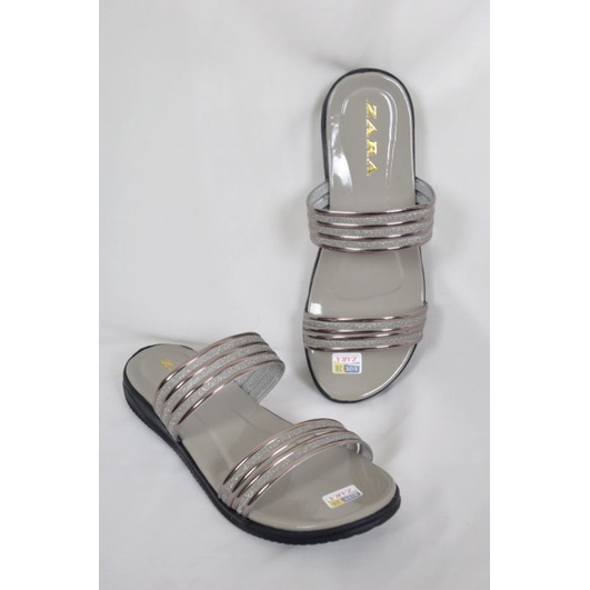 7.7 BIG SALE !! Sandal teplek wanita/sandal andine/sandal ban 2 motif ful party