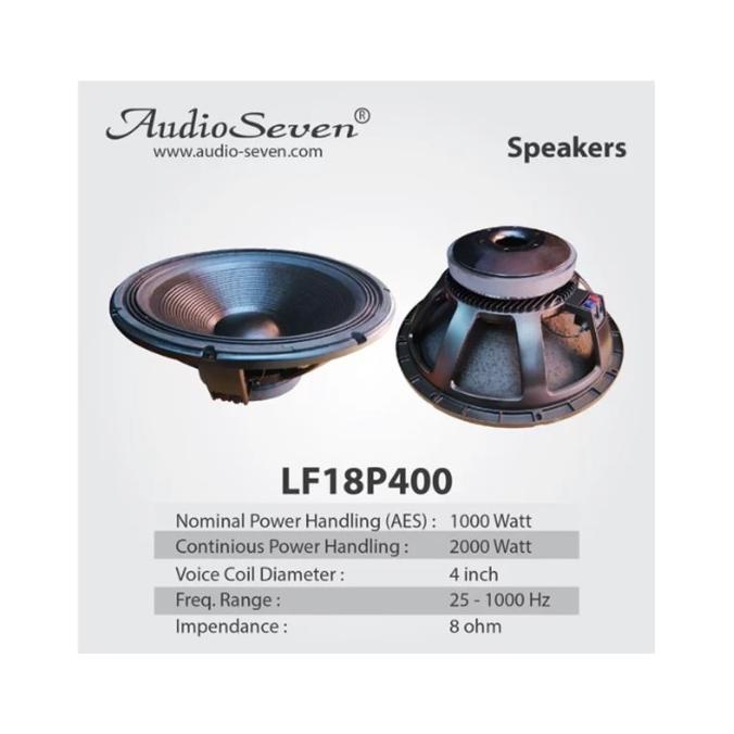 Komponen Componen Speaker Audio Seven Lf18P400 18 Inch Original