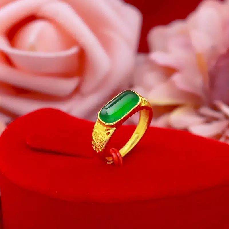 CINCIN EMAS 375 KOMBINASI GIOK ALAMI
