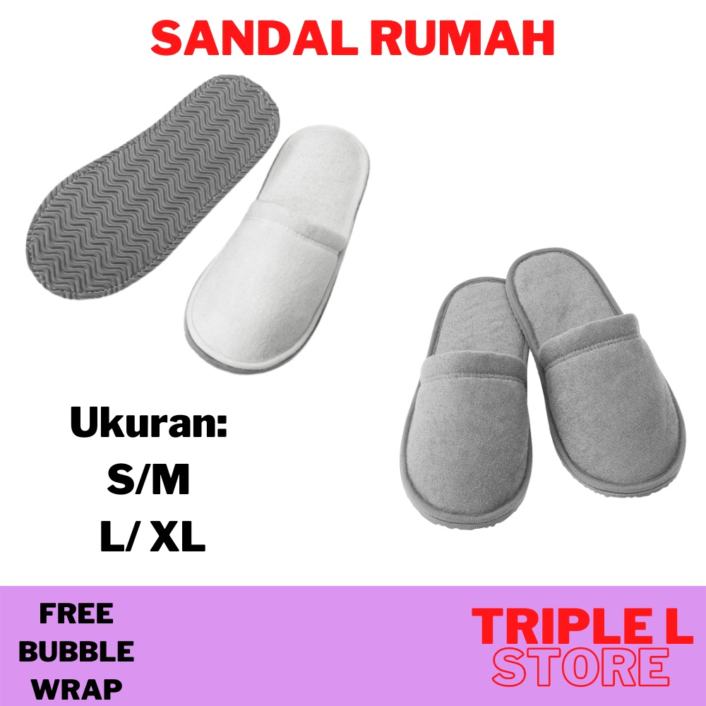 Sandal Sendal Rumah Hotel Bulu Lembut Empuk Wanita TSJ